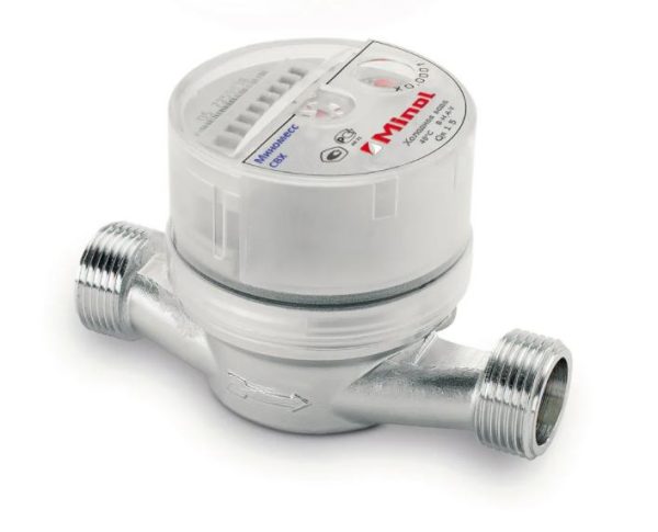 Счетчик воды Миномесс СВХ, 40°C, DN 15, Qn 1,5, L 80 mm, без присоединителей