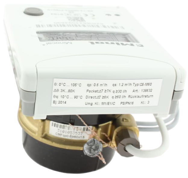 Измерительная капсула Minocal Combi CMF (С5-M60), DN 15, Qn 1,5, длина кабеля 1,5 m, для установки на обратный трубопровод