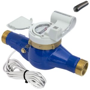 Счетчик воды Миномесс СВХДИ, 40°C, Ду 40, Qn 10, L 300 mm, с импульсным датчиком (1/10 L/Imp.), без присоединителей, металлорукав