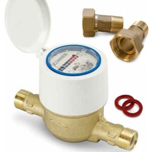 Счетчик воды Миномесс СВК, колбовый, 40°C, DN 25, Qn 3,5, L 260 mm, с присоединителями