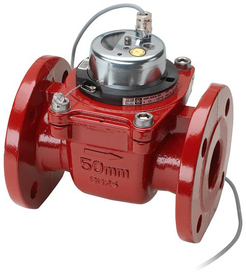 Счетчик воды Миномесс СВТГИ, 90°C, DN 50, Qn 45, L 200 mm, с импульсным датчиком (100L/Imp.)