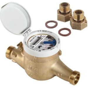 Счетчик воды - мокроход MNK-RP-N, 40°C, DN 15, Qn 1,5, L 170 mm, с присоединителями