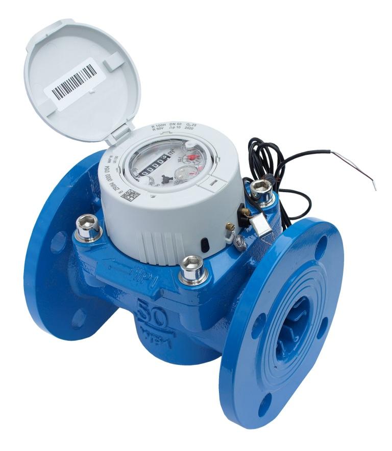 Счетчик воды Миномесс СВТХИ, 40°C, DN 150, Qn 250, L 300 mm, с импульсным датчиком (1000L/Imp.), IP68