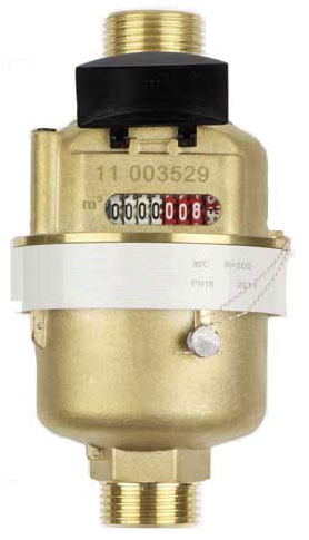 Счетчик воды - колбовый мокроход Миномесс СВК-МК, 40°C, DN 20, Qn 2,5, L 190 mm, без присоединителей