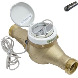 Счетчик воды Миномесс СВГДИ, 90°C, DN 50, Qn 15, L 300 mm, с импульсным датчиком (1/10/100 L/Imp.), без присоединителей, металлорукав