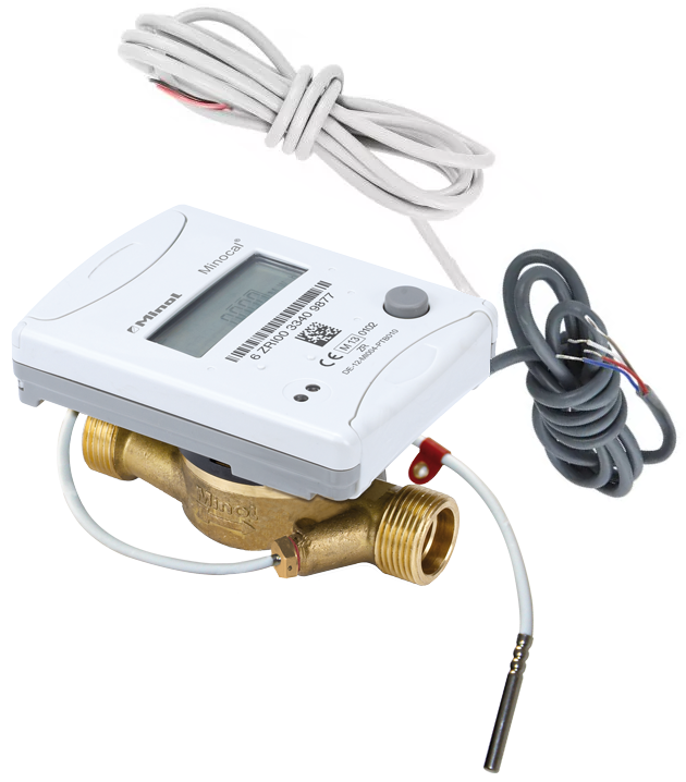 Теплосчетчик: Minocal ISF (С5-ISF), DN 20, Qn 2,5, L 130 mm, длина кабеля 1,5 m, M-bus+имп.вход/выход 3х, для установки на обратный трубопровод + Кран шаровый c гнездом термосопротивления, DN 20, R 3/4" + Узел присоед. (2 штуцера, 2 гайки, 2 прокладки), DN 20 (G1"B R3/4"), Беларусь