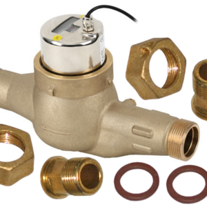 Счетчик воды IMF, 120°C, DN 40, Qn 10, L 300 mm, с импульсным датчиком (10L/Imp.), c присоединителями