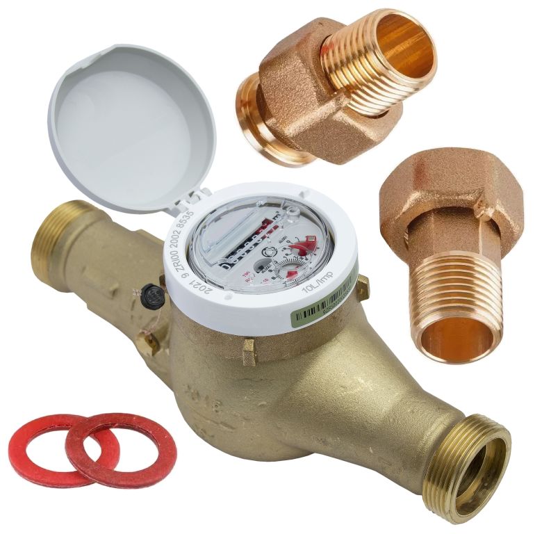 Счетчик воды Миномесс СВГД, 90°C, DN 25, Qn 3,5, L 260 mm, с присоединителями