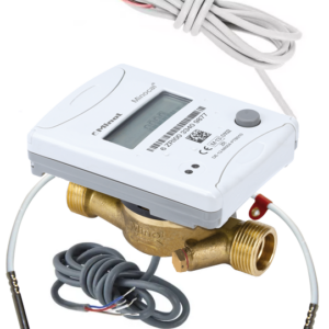 Теплосчетчик: Minocal ISF (С5-ISF), DN 15, Qn 1,5, L 110 mm, длина кабеля 1,5 m, M-bus+имп.вход/выход 3х, для установки на подающий трубопровод + 2 Крана шаровых c гнездом термосопротивления, DN 15, R 1/2" + Узел присоединителей (2 штуцера, 2 гайки, 2 прокладки), DN 15 (G3/4"B R1/2")