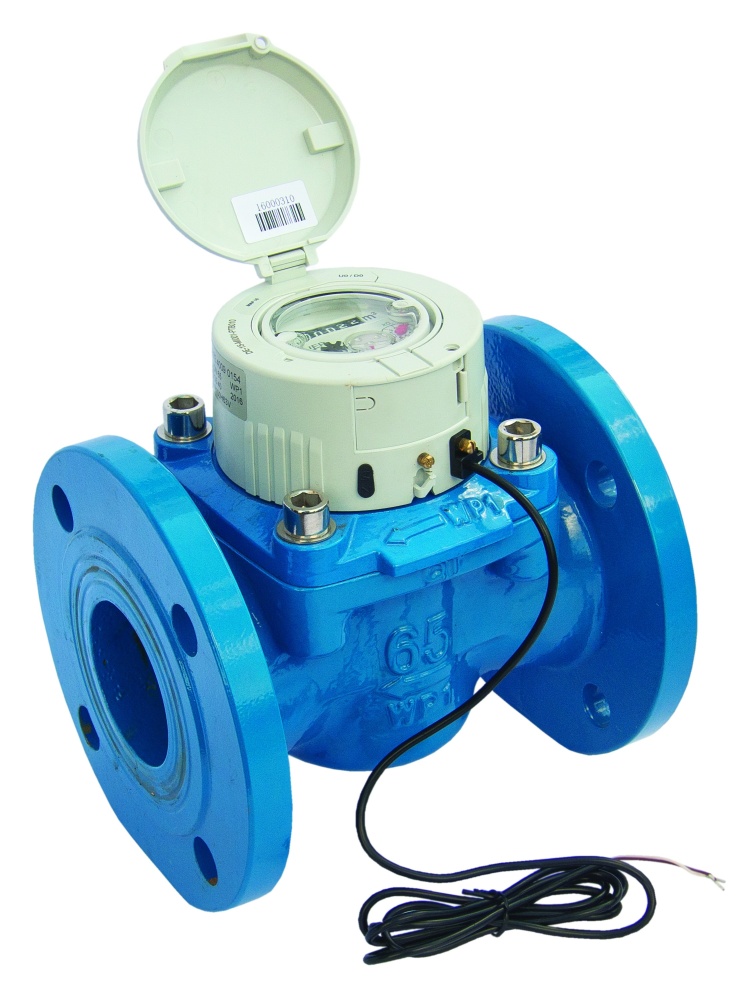 Счетчик воды WPD-T50-I, DN 200, Qn 400, L 350 mm, с импульсным датчиком (1000L/Imp.), kl.B, IP68